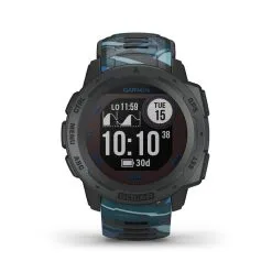 Reloj Inteligente Surf Kite Windsurf Instinct Solar Garmin Azul