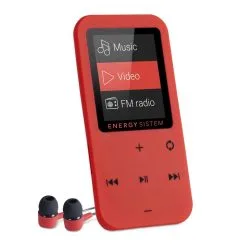 Reproductor MP4 Energy Sistem Touch Coral 8GB Botones Táctiles Radio FM MicroSD
