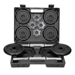 YOURFIT SET DE HALTERES DE MUSCULACIÓN 20KG -Running comercio set de halteres de musculacion 20kg 4