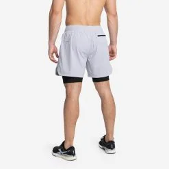 PICSIL Shorts Con Malla Compresión 2 En 1 Hombre Premium 0.1 - L - Gris -Running comercio shorts con malla compresion 2 en 1 hombre premium 01 l gris 2