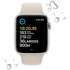 Smartwatch Apple Watch SE GPS Segunda Gen 44mm Aluminio Starlight Correa Beige -Running comercio smartwatch apple watch se gps segunda gen 44mm aluminio starlight correa beige 3