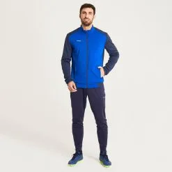 Sudadera Chándal De Fútbol Con Cremallera Aduto Kipsta Essential Marino Y Azul -Running comercio sudadera chandal de futbol con cremallera aduto kipsta essential marino y azul 3