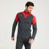 Kipsta Sudadera De Fútbol Adulto 1/2 Cremallera Viralto Gris Oscuro Y Rojo -Running comercio sudadera de futbol adulto 12 cremallera viralto gris oscuro y rojo