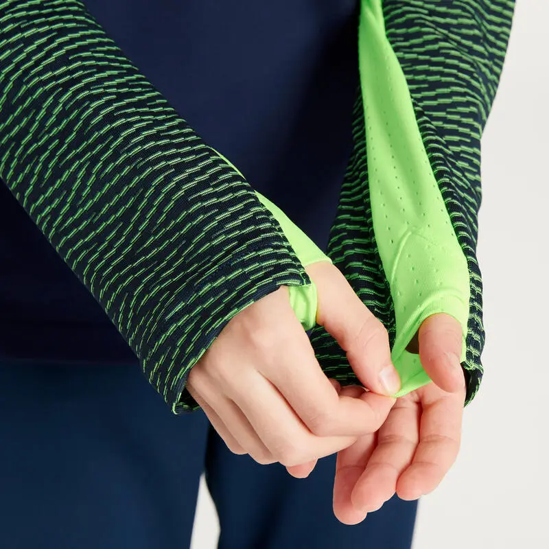 Sudadera De Fútbol Con 1/2 Cremallera Niños Kipsta CLR Azul Marino Y Amarilla 4 Sudadera De Fútbol Con 1/2 Cremallera Niños Kipsta CLR Azul Marino Y Amarilla - Imagen 2