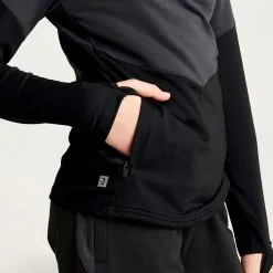 Sudadera De Fútbol Niña Kipsta Viralto+ Negro -Running comercio sudadera de futbol nia kipsta viralto negro 4