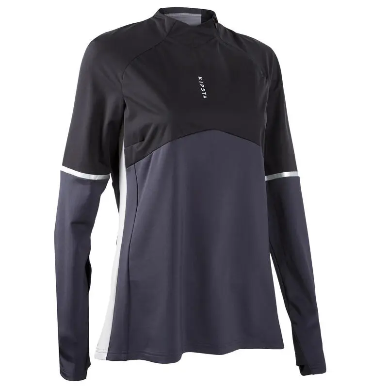 Sudadera Fútbol Kipsta T500 Mujer Negro 3 Sudadera Fútbol Kipsta T500 Mujer Negro