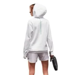 Sudadera Manga Larga De Pádel Royal Padel Blanca Mujer -Running comercio sudadera manga larga de padel royal padel blanca mujer 1