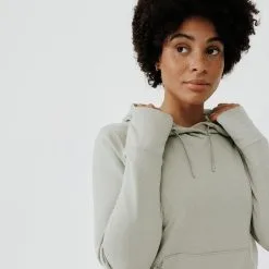 Kalenji Sudadera Running Con Capucha Cálida Mujer Hood 500 Gris -Running comercio sudadera running con capucha calida mujer hood 500 gris 4