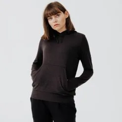 Kalenji Sudadera Running Con Capucha Cálida Mujer Hood 500 Gris -Running comercio sudadera running con capucha calida mujer hood 500 negro