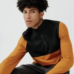 Kalenji Sudadera Running Hombre Manga Larga Cálida Warm 500 Ocre -Running comercio sudadera running hombre manga larga calida warm 500 ocre 2