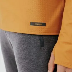 Kalenji Sudadera Running Hombre Manga Larga Cálida Warm 500 Ocre -Running comercio sudadera running hombre manga larga calida warm 500 ocre 4