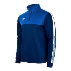 SUDADERA UMBRO COVADONGA NEGRA BLANCO ADULTO -Running comercio sudadera umbro covadonga marino azul adulto