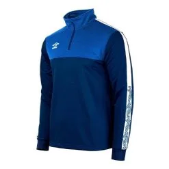SUDADERA UMBRO COVADONGA NEGRA BLANCO NIÑO -Running comercio sudadera umbro covadonga marino azul nio
