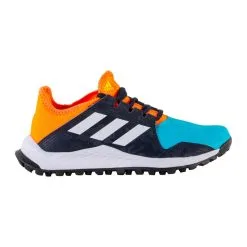Zapatillas De Hockey Hierba Niños Adidas Youngstar Azules Y Naranjas