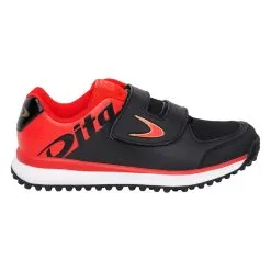 Zapatillas De Hockey Hierba Niños Dita Fix And Go Rojas Negras